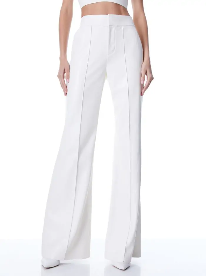 DYLAN VEGAN LEATHER WIDE LEG PANT